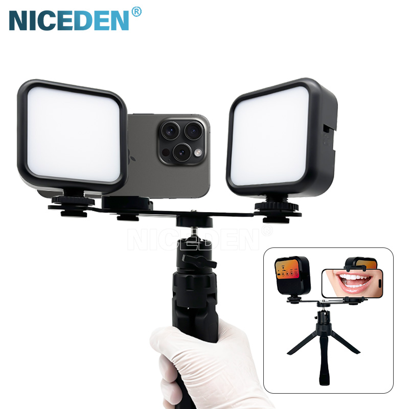 Photography Equipment - Niceden デンタルポータブルフラッシュライト写真撮影機器ハンドヘルド口腔充填用歯科医照明明るさ調整