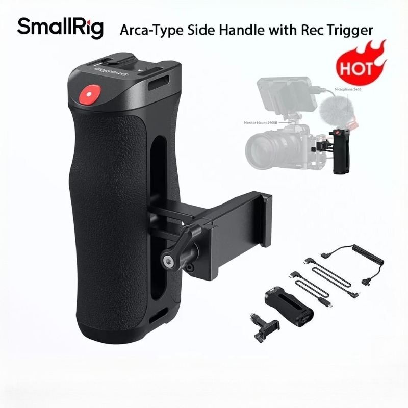 Sony Camera A6400 - SmallRig 5694 アルカタイプ サイドハンドル レックトリガー付き ソニー用