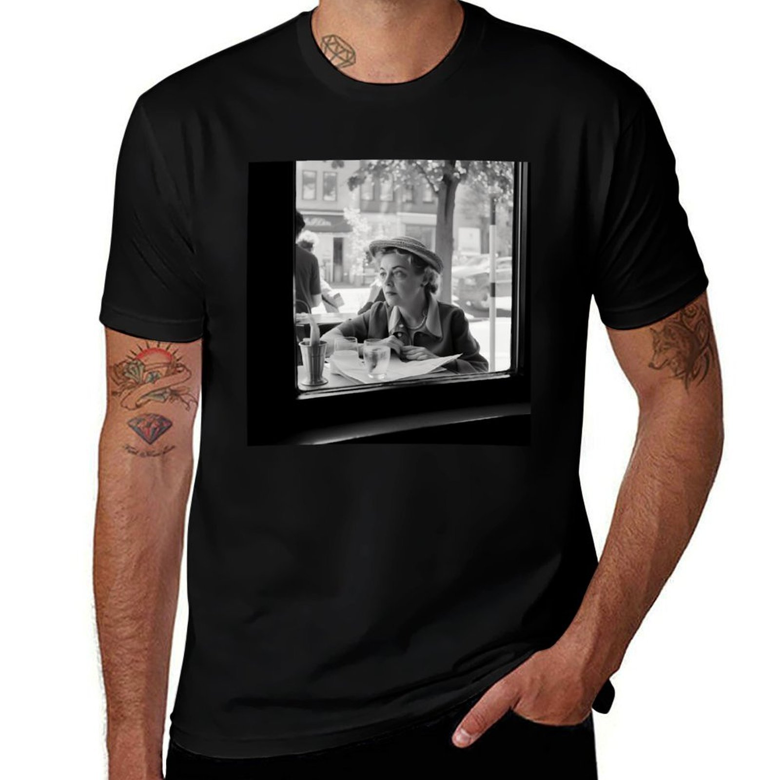 Photography Basics - 写真 - ヴィヴィアン・マイヤー Tシャツ ベーシック無地カジュアルTシャツ