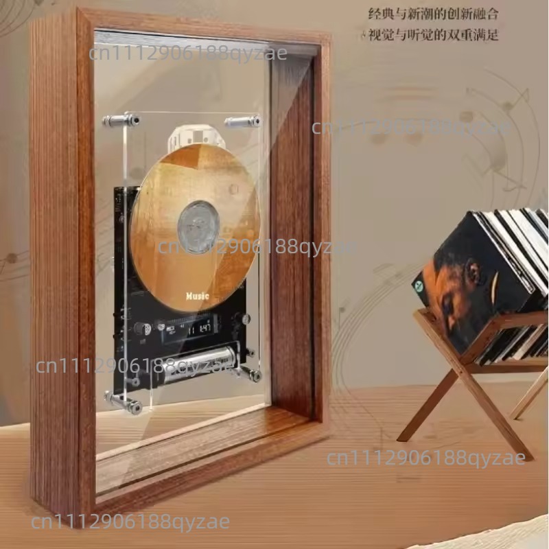 音楽ピクチャーフレームCDプレーヤー、透明アクリル壁掛けフォ - Photography Types のレビューと価格