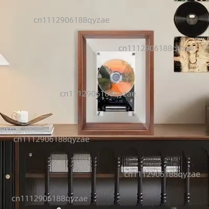 音楽ピクチャーフレームCDプレーヤー、透明アクリル壁掛けフォ - Photography Types のレビューと価格
