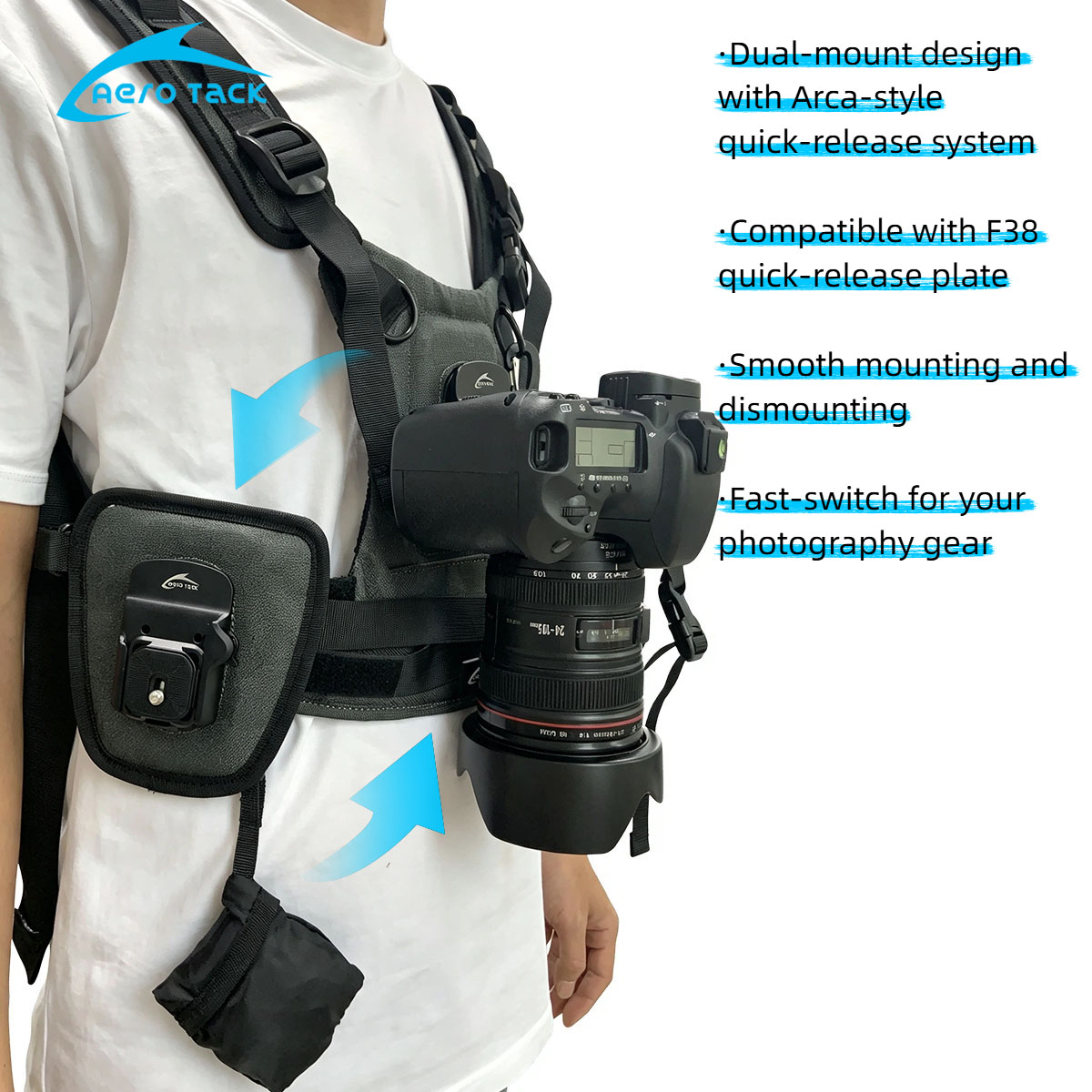 エアロタックG3ワンダラー デュアルカメラ撮影ベスト ウエス - Photography Vest のレビューと価格