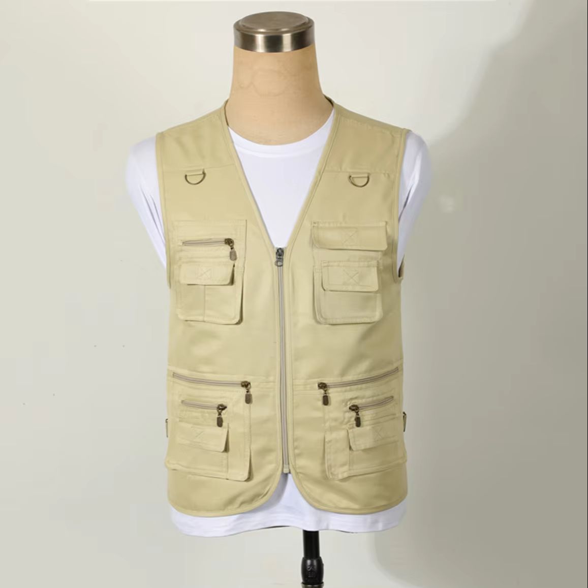 メンズ用、多機能ポケット付き作業用ベスト。アウトドア、釣り、 - Photography Vest のレビューと価格