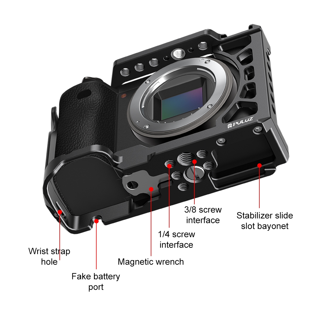 PULUZ メタルカメラスタビライザーケージ ソニー A65 - Sony Camera A6400 のレビューと価格