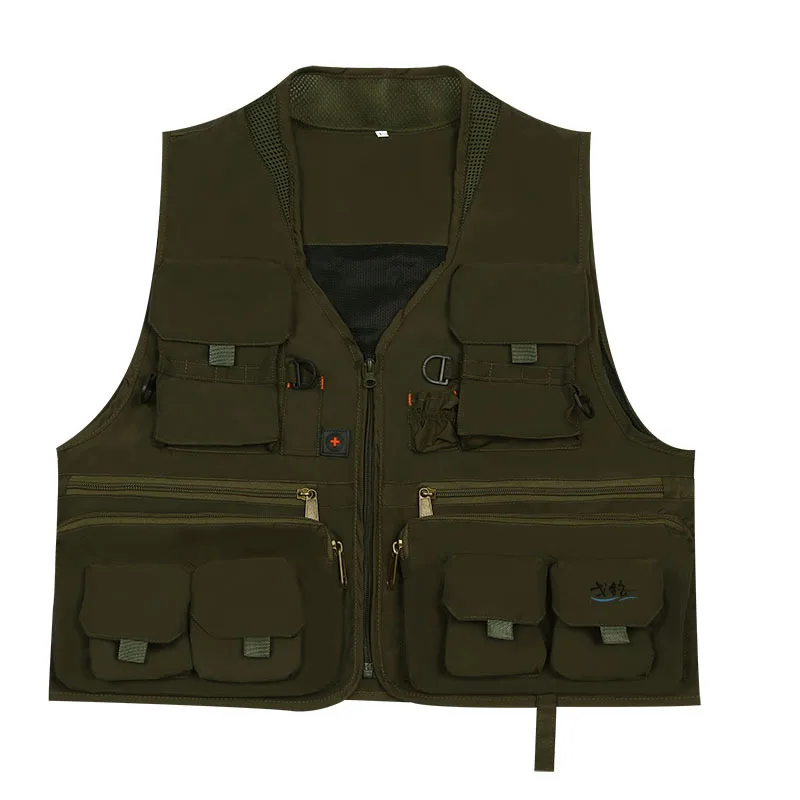 メンズ速乾性マルチポケットメッシュフィッシングベスト,通気性 - Photography Vest のレビューと価格
