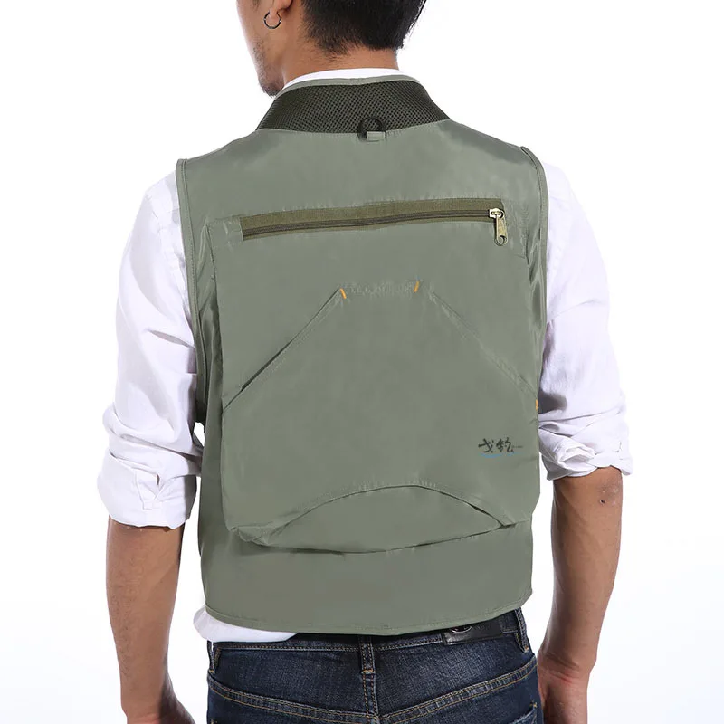 メンズ速乾性マルチポケットメッシュフィッシングベスト,通気性 - Photography Vest のレビューと価格