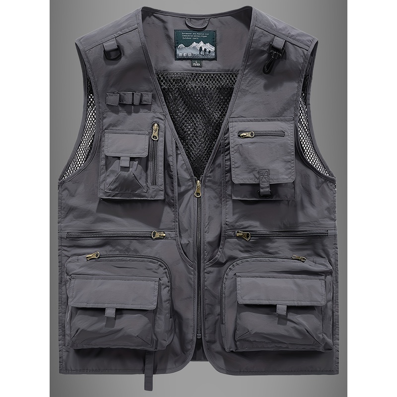 メンズアウトドアベスト 新型多機能作業服 面接 撮影 釣り  - Photography Vest のレビューと価格