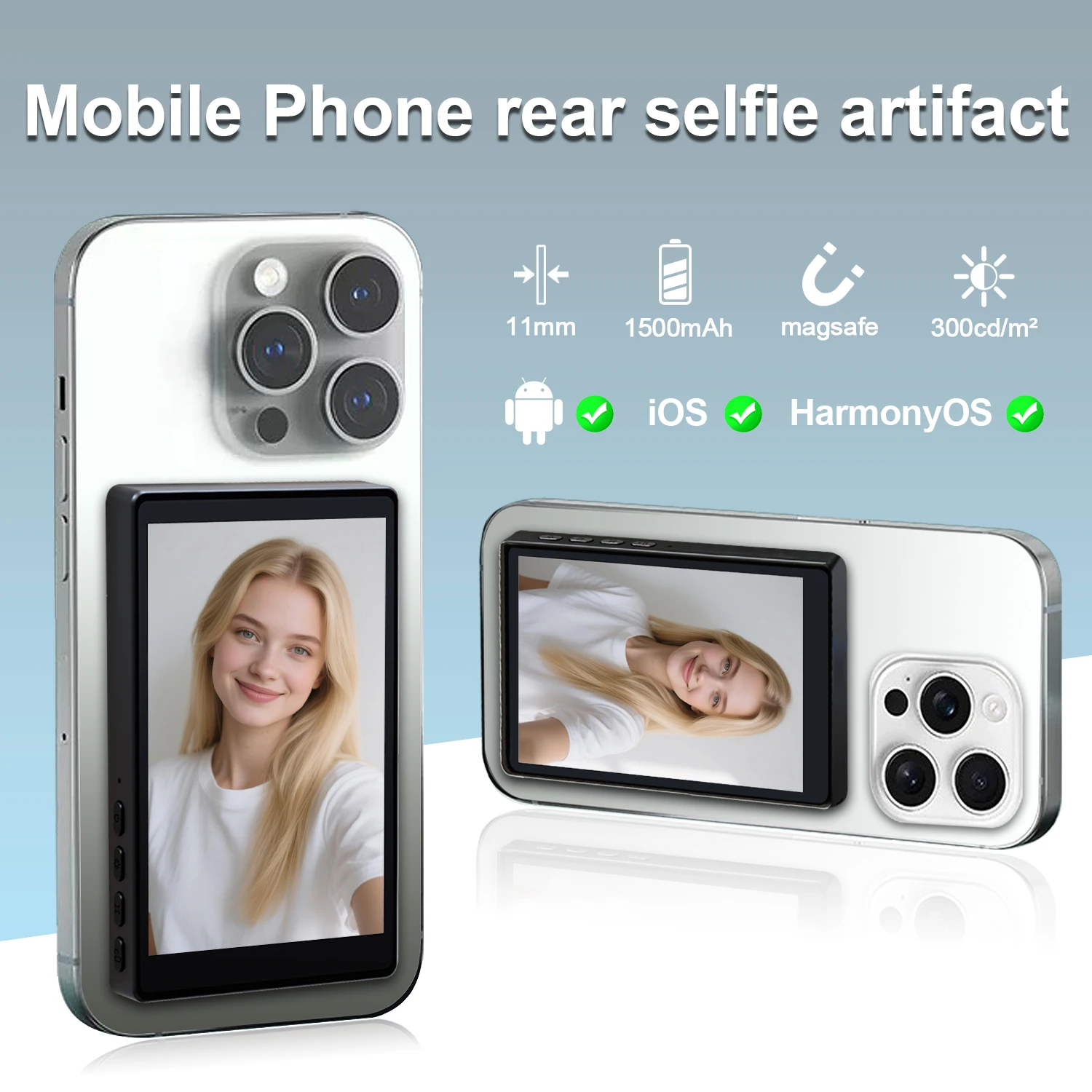 ワイヤレスモニターリアカメラスクリーン スマートフォン自撮り - Photography Equipment のレビューと価格