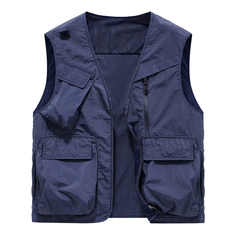 メンズ大きいサイズの夏用ベスト、薄手で速乾性のあるノースリー - Photography Vest のレビューと価格