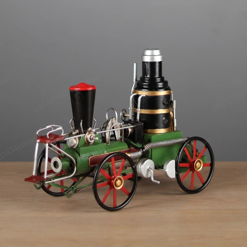 レトロな鉄製蒸気機関車モデルの装飾品、ヴィンテージ蒸気機関の - Photography Model のレビューと価格