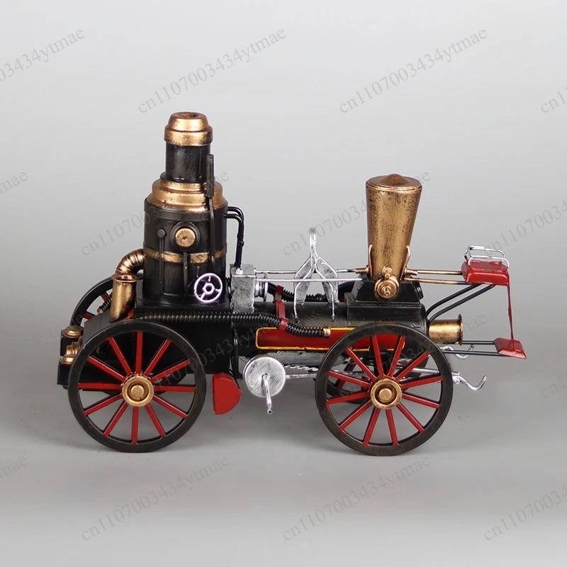レトロな鉄製蒸気機関車モデルの装飾品、ヴィンテージ蒸気機関の - Photography Model のレビューと価格