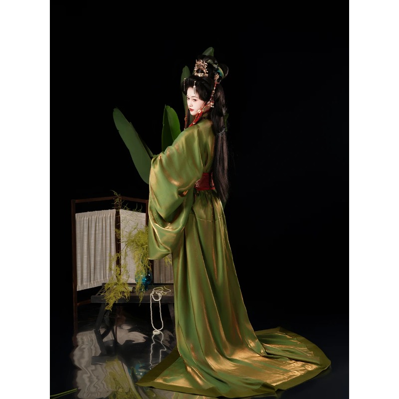 漢服戦国時代のローブの復元赤と緑の錦織二重層春、秋、冬の日常 - Photography Of War のレビューと価格