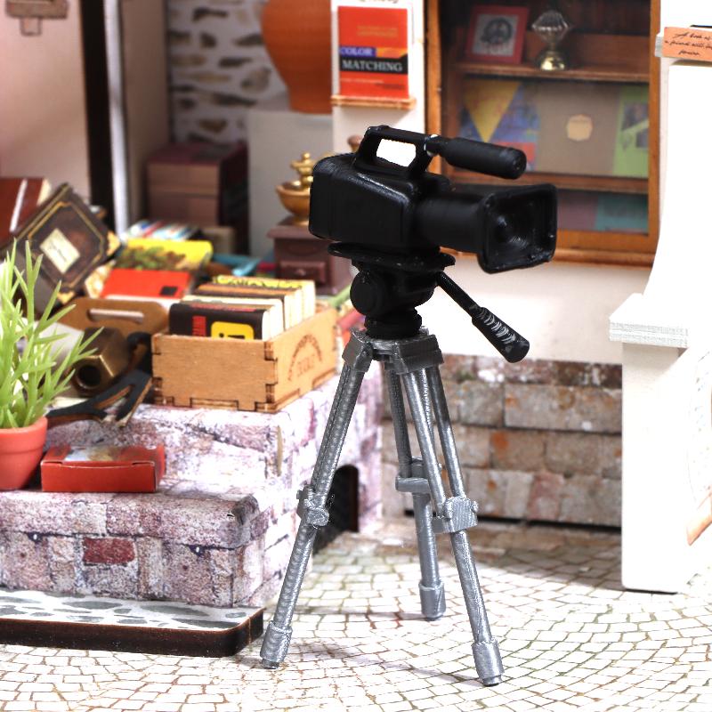 ミニビデオカメラ三脚モデル 1:12 スケールドールハウス写 - Photography Model のレビューと価格