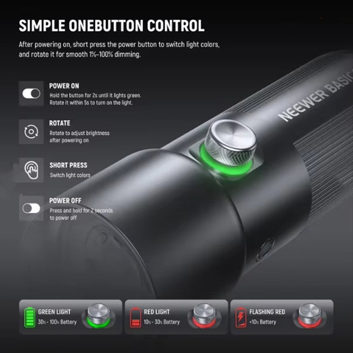 AB53 FL10 ベーシックRGB撮影用フラッシュライト、 - Photography Basics のレビューと価格