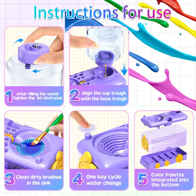 アートブラシウォッシャー ブラシクリーナー収納器 自動水交換 - Photography Techniques のレビューと価格