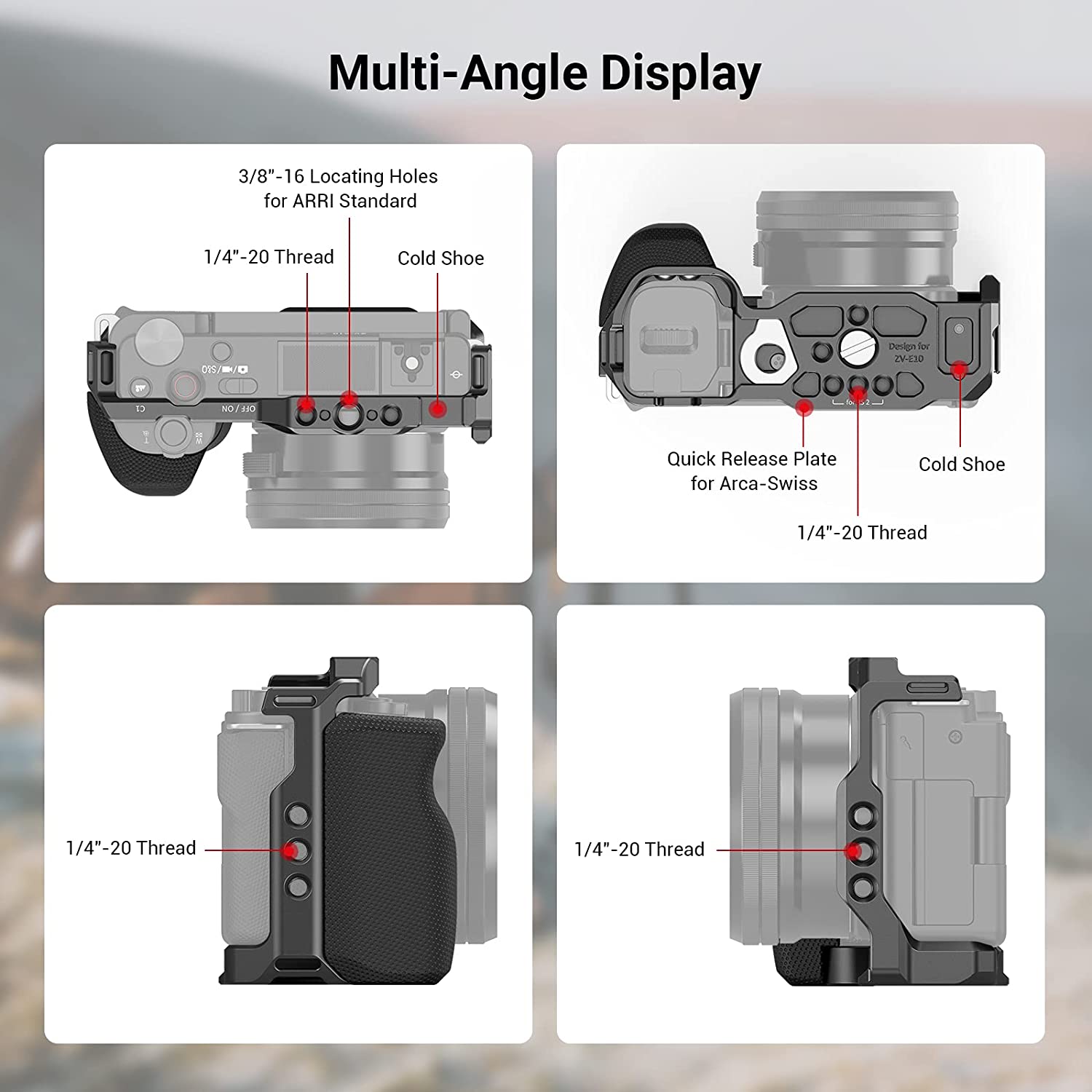 Smallrig-シリコンケージ付きカメラケージ,Sonyz - Sony Camera A6400 のレビューと価格