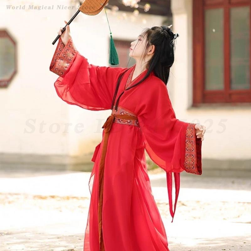 中国古代の伝統的な子供韓服ドレス戦国時代ルーズロングローブ女 - Photography Of War のレビューと価格